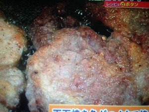 あさイチ きのこの甘辛トンテキ