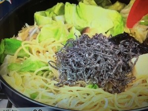 みきママレシピ しらすの和風パスタ