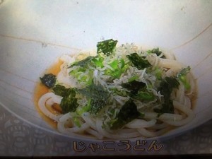 きょうの料理ビギナーズ じゃこうどん