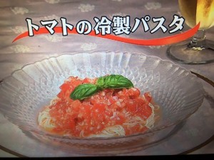 3分クッキング レシピ トマトの冷製パスタ