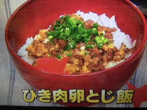 男子ごはん ひき肉卵とじ飯