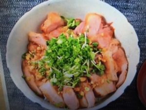 男子ごはん 甘辛じょうゆのローストポーク丼