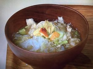 香味乳酸キャベツと春雨のみそ汁