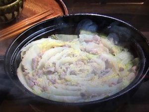 3分クッキング 白菜と豚肉の柚子こしょう鍋