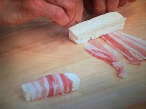 3分クッキング 豆腐の豚バラ巻き