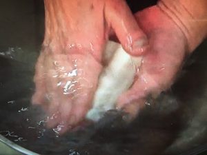 3分クッキング 鶏つくねと高野豆腐の煮もの