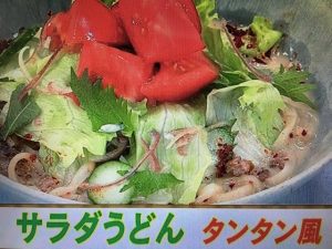 あさイチ サラダうどんタンタン風