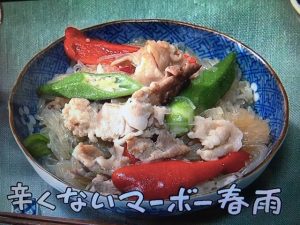 きょうの料理 辛くないマーボー春雨