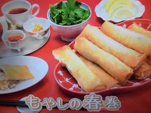 きょうの料理 もやしの春巻き