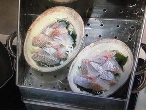 上沼恵美子のおしゃべりクッキング 鯛とわかめの酒蒸し