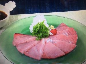 きょうの料理 ぶりの刺身わさびポン酢おろしかけ