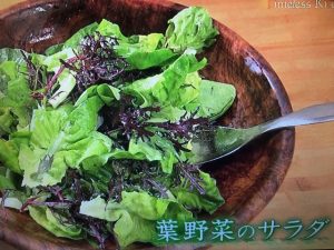 きょうの料理 葉野菜のサラダ