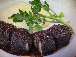 あさイチ 牛肉巻きの赤ワイン煮