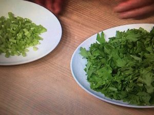 きょうの料理 春菊とさけのちらしずし