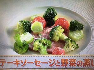 上沼恵美子のおしゃべりクッキング ステーキソーセージと野菜の蒸し煮