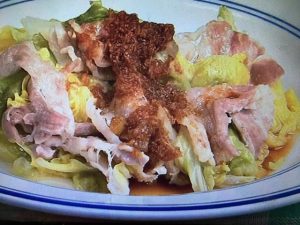 3分クッキング キャベツと豚肉のフライパン蒸し