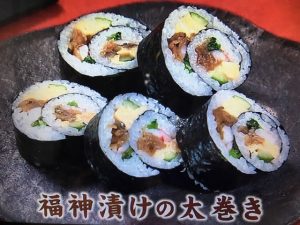 きょうの料理 福神漬けの太巻き