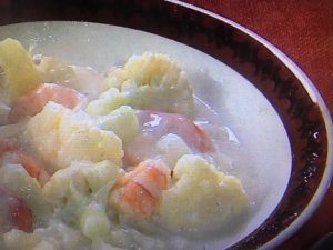 きょうの料理ビギナーズ カリフラワーとえびのシチュー