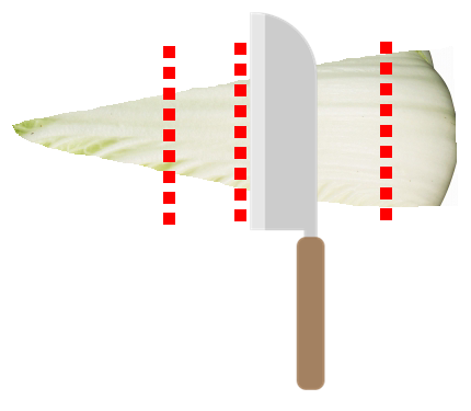 白菜 切り方 画像