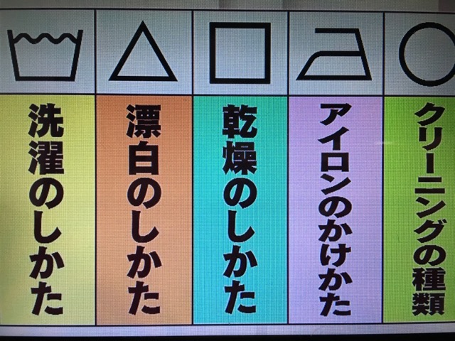 洗濯表示マーク変更