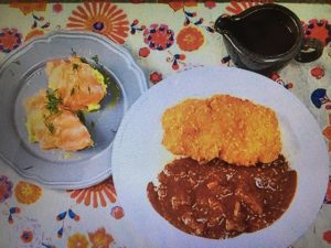男子ごはん レシピ!大人のメンチカツカレー&サーモンとアボカドのタルタル