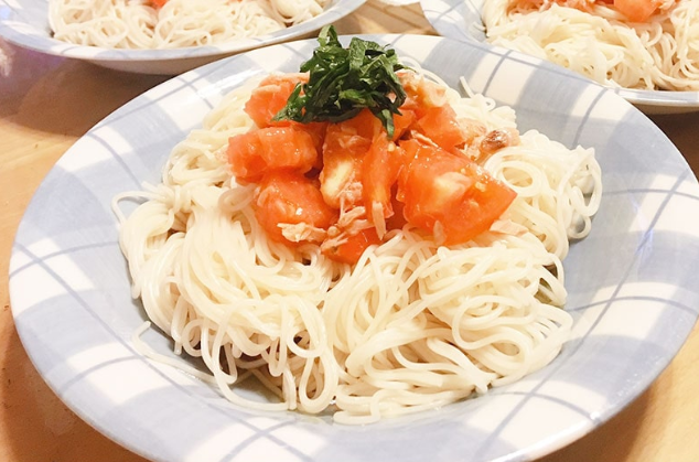 ごごナマ さばトマ冷製パスタ レシピ 画像