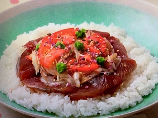 あさイチ 香味野菜とかつおのばら寿司 レシピ 画像