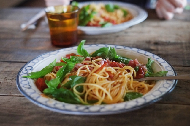 トマトとバジルの冷製パスタ レシピ 画像