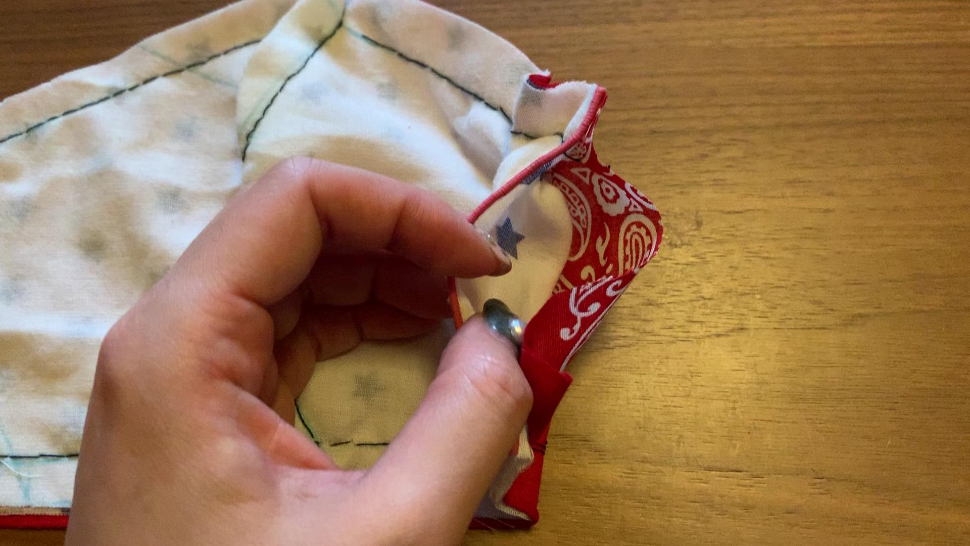 手作りマスクの作り方 簡単 画像